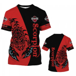 Loomade meeste T-s&auml;rk suvine l&uuml;hikeste varrukatega Scorpion 3D-prindiga Naljakad T-s&auml;rgid Mood vabaaja meeste spordis&auml;rk Suurem&otilde;&otilde;tmelised meester&otilde;ivad 2XL