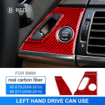 AIRSPEED kleebis BMW X5 E70 X6 E71 autole t&otilde;elise s&uuml;sinikkiust mootori k&auml;ivituspeatusnupu raami katte trimmi automaatne trimm For LHD Red