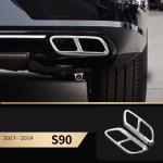 autotarvikud Volvo xc60 xc90 s90 v90 xc40 s60 v&auml;ljalasketoru saba roostevabast terasest sabak&otilde;ri dekoratiivkate autole xc90 black