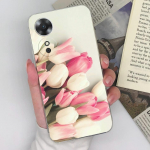 OPPO A15 A35 A16 A17 A53 A52 A72 &uuml;mbriste kate Silikoonist TPU Flower Butterfly l&auml;bipaistev pehme kaitserauaga telefoni&uuml;mbris OPPO Fundas Coque jaoks OPPO A1 5G