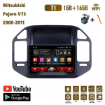 9-tolline Android-autoraadio Mitsubishi Pajero V73 2008-2011 auto multimeediumipleier DVD k&otilde;larid peakomplekti heli WIFI 1+16 GB