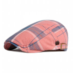 Newsboy M&uuml;tsid meestele Naiste Kevadsuvi &otilde;huke hingav ruuduline barett Meeste Briti Retro Gatsby Painter M&uuml;ts Lame m&uuml;ts Boina 55-60cm roosa