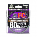 Sunline Fluorocarbon Leader Saltwater System Shock Leader 30m 80lb (9246) puhas