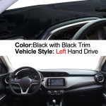 For Nissan Kicks 2016 2017 2018  Car Inner Dashboard Cover Auto Dash Mat Carpet Cape Sun shade Dashmat Black LHD black