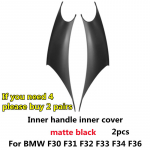 Siseukse k&auml;epideme katte viimistlusplaat s&uuml;sinikkiust tekstuuriga viimistlustarvikud BMW 3/4 seeria F30 F80 F31 F32 F33 F34 F35 jaoks 2pcs