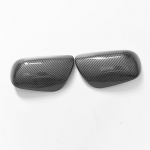 For Toyota camry XV40 2006-2012 ,black carbon fiber rearview mirror cover replacement buckle  2007 2008 2009 2010 Without lamp hole
