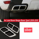 Roostevabast terasest Land Rover Range Rover Sport 2018-2022 Car Styling tagumise v&auml;ljalasketoru katte trimmi summuti silver for 2018-2019