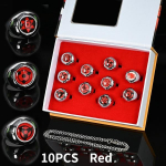 10 tk karbiga Naruto &uuml;likonnas&otilde;rmus Sharingan Akatsuki Cosplay liikme t&auml;iskomplekt Sasori Itachi Hidan Deidara s&otilde;rmusekomplekt Lastele m&otilde;eldud kost&uuml;&uuml;mitarvikud Gif