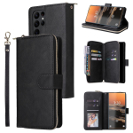 Rahakott 9 kaardipesa flip lukuga nahk&uuml;mbris Samsung S23 S22 S21 Ultra Plus S21 S20 FE A14 A54 A13 A53 iPhone 15 14 13 12 11 Pro Max XS Max 8P jaoks Samsung S21 Plus