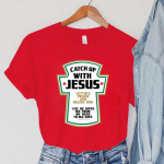 Catch Up with Jesus Naiste T-s&auml;rgid Vintage piiblisalmid Naiste topid Harajuku Christian Paroodia L&uuml;hikeste varrukatega naister&otilde;ivad XXXL