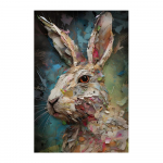 Abstraktsed j&auml;nkuloomade plakatid ja v&auml;ljatr&uuml;kid Loominguline grafiti t&auml;navakunst l&otilde;uendi maalimine Kingitused Ideaalne elutuba Kodu Magamistoa seinamaaling 20x30cm No Frame valge