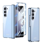 Galvaniseeritud l&auml;bipaistev kokkuklapitav hinge Samsung Galaxy Z Fold 5 &uuml;mbrise koore kile integreeritud t&auml;ielikult kaitsev p&otilde;rutuskindel kate for Galaxy Z Fold 5 h&otilde;be