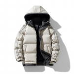 Meeste &uuml;lisuur 5XL talvine paks Y2K sulejope Parkas kapuutsiga mantel T&auml;navar&otilde;ivad Triibulised riided &Uuml;ler&otilde;ivad M