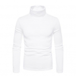 Meeste s&uuml;gistalvine &uuml;laosa k&otilde;rge kraega kaelakaitse &uuml;hev&auml;rviline Slim Fit paks soe pehme pullover pikkade varrukatega meeste alumine topp L helehall v&auml;rv