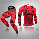 2tk Long Johns meeste termopesu komplekt Fitness s&auml;&auml;rised Base Compression spordi&uuml;likond aluspesu XL