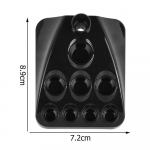 2 in 1 9 auguga plastikust pliiatsihoidja alus Microblading Pigment Ink Cup t&auml;toveerimismasina p&uuml;simeigi tarvikute jaoks must