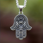 Uus disain Religioon Neitsi lill Hexagram Kaelakee Ripats Biker Gooti moeehted