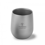 TOMSHOO isoleeritud kahe seinaga joogitops Camping Titanium Water Cup matkamiseks 240ml