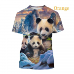 Mood Animal Panda 3D-printimine Meeste ja naiste T-s&auml;rk vabaaja s&auml;rk XL