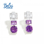 Uued lukuga k&otilde;rvar&otilde;ngad naturaalne Aafrika amet&uuml;st kalliskivist moedisain peened ehted naistele kena kingitus 2024 uus lilla