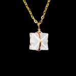 Looduslik kvartskristall Merkaba t&auml;heripats amet&uuml;st roosa kvarts kalliskivi Reiki kvarts ripats kaelakee Clear Crystal