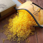 1000 tk T&uuml;drukute v&auml;rvilised &uuml;hekordsed kummipaelaga juuksepaelad Peapael Lastele hobusesabahoidjapaelad Laste juuste aksessuaarid 1/1000pcs mitmev&auml;rviline