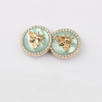 Moodne metallist teemantn&ouml;&ouml;pidega mesilane v&auml;ike aromaatne mantel kampsun manteln&ouml;&ouml;bi &uuml;likond k&auml;sitsi &otilde;mmeldud pannal dekoratiivne pannal 18MM