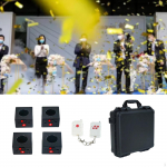 2 kaugjuhtimispuldi s&auml;demeid purskkaevu ilutulestiku alus konfeti paberiheitja teatri jaoks