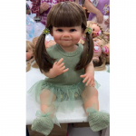 Elutruu 55 cm t&auml;isvin&uuml;&uuml;list kehavann Reborn Baby Doll Raya 22-tolline pestav simulatsiooninukk koos toitmiskomplektiga lutt Vasts&uuml;ndinu nukud lastele vanuses 3+ kingitus 55cm