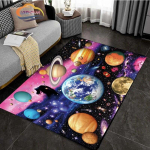 Multifilm Kosmosevaip Universum Ufo ja paljud planeedid galaktikas vaip p&auml;ikeses&uuml;steemi elutuba magamistoa moekaunistus 40cm x 60cm