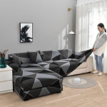 Kujulised diivanikatted diivani kattega diivani kate Diivanipadja kate nurgadiivani kate elutoa kaunistamiseks 1-seater(90-140cm) gray