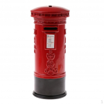 15 cm metallist UK Street Red Postbox Box Piggy Suveniiri kingitus