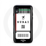 Coque iphone XS billet d'avion dubai
