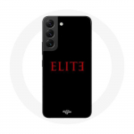 &Uuml;mbris Samsung Galaxy S22 Elite 5. hooaja punase logoga, must taust
