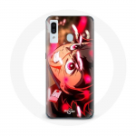 Coque pour Samsung Galaxy A20e Tanjiro Demon Slayer Kimetsu no Yaiba en col&egrave;re