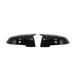 Carbon fiber pattern mirror cover Black mirror cover Overlay for BMW 5 6 7 series 5GT F10 F11 F07 F06 F12 F13 F01 F02 Alpina B5