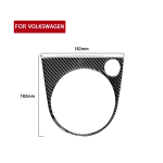for Volkswagen Beetle 2012- Car Gear Panel Frame Decoration Cover Trim Sticker Decal Auto Interior Accessories Carbon Fiber LHD