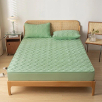 Veekindel madratsikate Paks tepitud liibuv kate Madratsikaitse Queen-suuruses sobiv lina elastse riba voodikattega 90x190x30cm beige