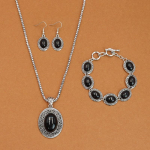 Boheemlaslik vintage stiilis t&uuml;rkiissinine kaelakee teemant &uuml;mmargune kaelakee k&auml;ev&otilde;ru k&otilde;rvar&otilde;ngaste komplekt ehete komplekt