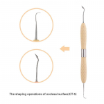 1 tk hambavaiguga t&auml;idetud taastav instrumentide t&auml;iteaine esteetiline taastav nuga silikoonist k&auml;epideme hambaravi materjal CT5 mandliroheline