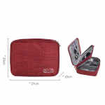 Kaasaskantav andmekaabel salvestuskotid Organisaator USB-vidinad Juhtmed Laadija Toide Aku T&otilde;mblukk Kosmeetikatoodete hoiukott 27*20*10cm must