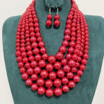 Mitmekihiline punane t&uuml;rkiissinine kaelakee pulmaehted Statement kaelakee keerutatud t&uuml;rkiissinised kaelakeed tasuta kombineeritud kaelakeed 1 set