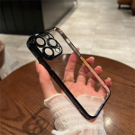 Luksuslik kaetud l&auml;bipaistev &uuml;mbris iPhone 15 14 13 12 11 Pro Max Mini p&otilde;rutuskindel kate iPhone 7 8 Plus XS Max XR X SE telefoni&uuml;mbriste jaoks iPhone 15 Pro Max must