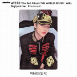 ATEEZ The 2nd Album WORLD EP.FIN WILL Digipack ver. Fotokaardi kleebis KPOP K-POP Mingi - Photocard