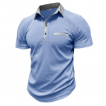 Meeste l&uuml;hikeste varrukatega polos&auml;rgid 4 n&ouml;&ouml;biga vabaaja Slim Fit Basic Stretch Work T-s&auml;rgid Suvised hingavad sportlikud treeningu kraega meeste golfitopsid S