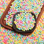 500g/kott umbes 5500tk lahtised helmed ehete valmistamise tarvikud &uuml;mmargused helmed 6mm k&auml;sitsi valmistatud materjal sile pind K&auml;sit&ouml;&ouml; tegemine tahkeks