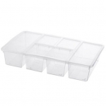 Crisper mitme kambriga klassifikatsioon hoiuruum l&auml;bipaistev tolmukindel suure mahutavusega suupistekarp suupistekonteiner kollane