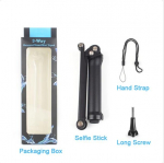 3-kordne veekindel Selfie Stick, 3-suunaline statiiv Monopoodiga ministatiiv GoPro jaoks 12 11 10 9 8 7 6 Insta360 Osmo action-kaamera tarvikud