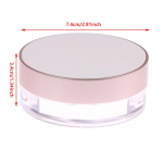 Kaasaskantav plastikust puudrikarp, t&uuml;hi lahtise pulbri konteiner koos s&otilde;elaga kosmeetikas&otilde;elaga lahtise purgi reisimeigikonteiner one size