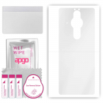 apgo Ultra Clear Protective Skin Sticker for the back compatible with Sony Xperia PRO, Wrap Film, Hydrogel Film, Flexible, Soft TPU with positioning l
